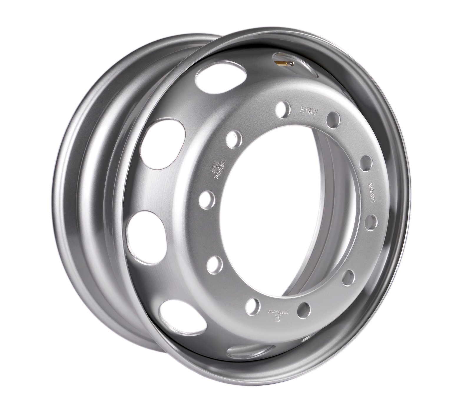 Roda Disco Aço Pneu s/Câmara 22,5×8,25 10 Furos
