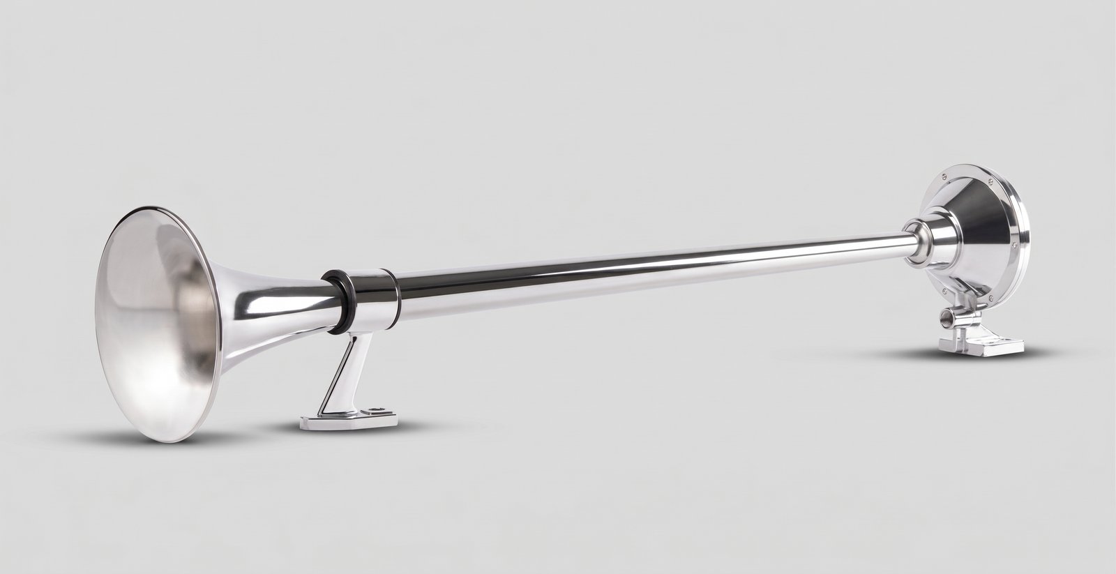 Buzina Marítima s/ Válvulas 74 cm Cromada 12V/24V TZ-320