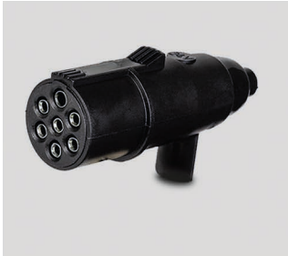 Tomada Elétrica Macho 7 Polos 24V Plástico